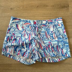 Lilly Pulitzer Callahan Shorts Red Right Return